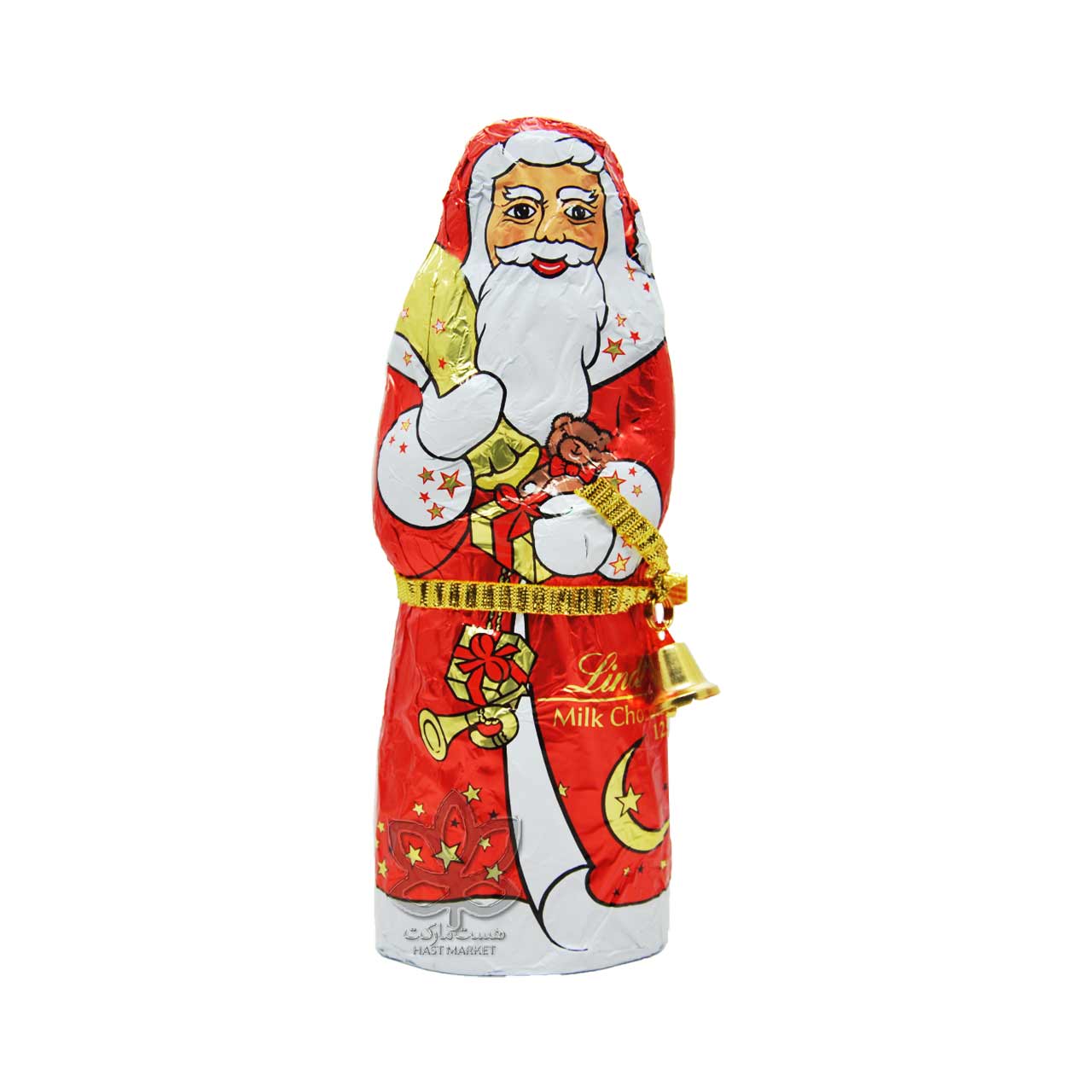 شکلات شیری طرح بابانوئل ۱۲۵ گرم کریسمس لینت - lindt