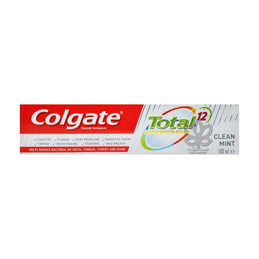 خمیر دندان توتال ۱۲ کلین مینت ۱۰۰ میل کولگیت - colgate