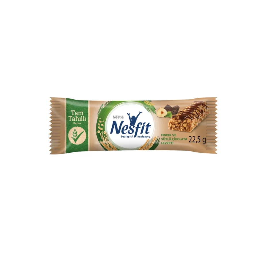 شکلات بار رژیمی شکلات شیری و فندق فیتنس نستله - nestle