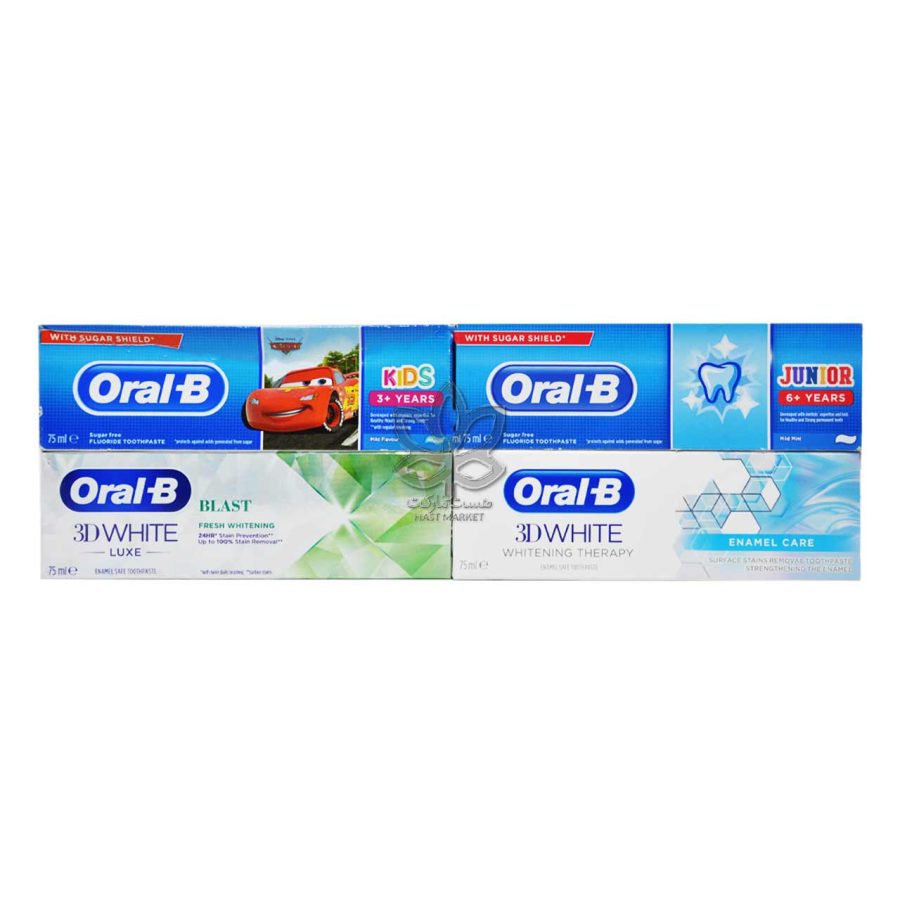 خمیر دندان سفید کننده و طراوت بخش ۷۵ میل لوکس اورال بی - oralB