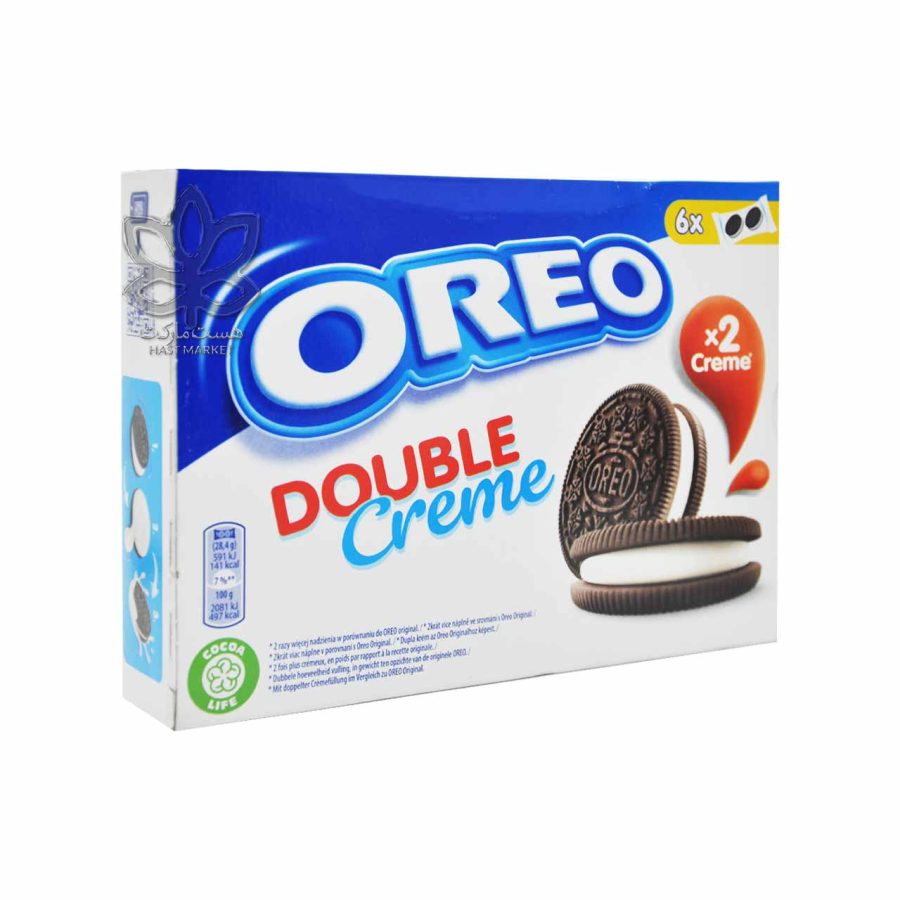 بیسکوییت دبل کرم دار ۱۷۰ گرم اوریو - oreo