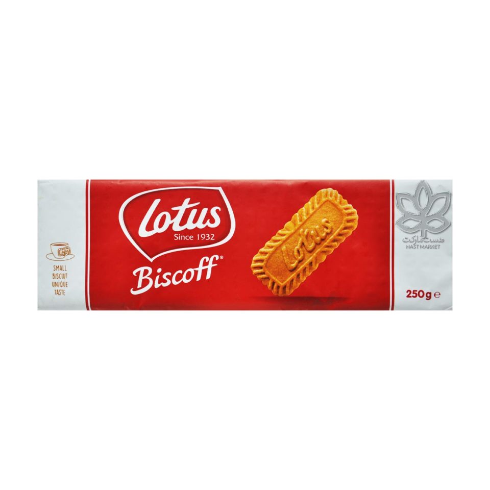 بیسکوییت ۲۵۰ گرم لوتوس lotus