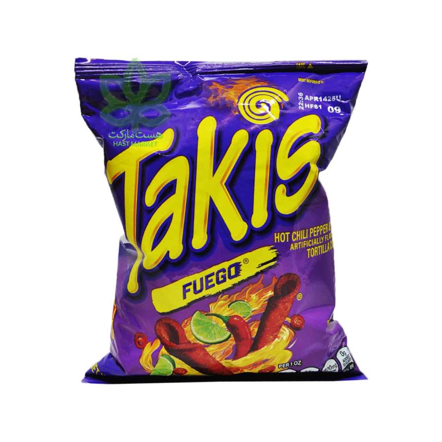 چیپس تاکیس تند لیمو و فلفل 90 گرم - takis
