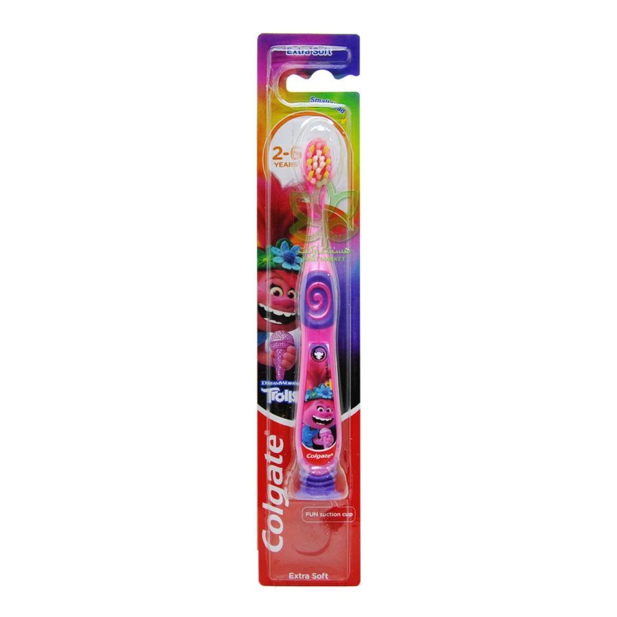 مسواک کولگیت کودکان 6-2 سال با برس خیلی نرم دخترانه ترول - colgate