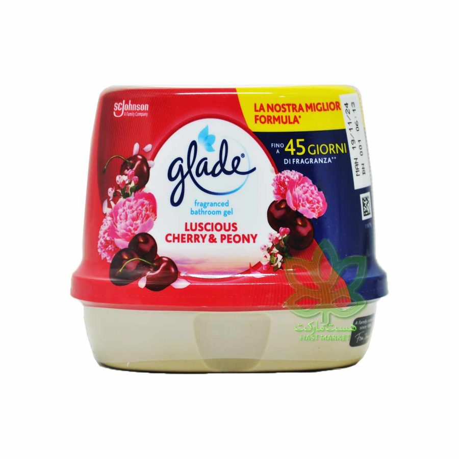 ژل خوشبو کننده هوا گلید گیلاس و گل صد تومانی 180 گرم - glade