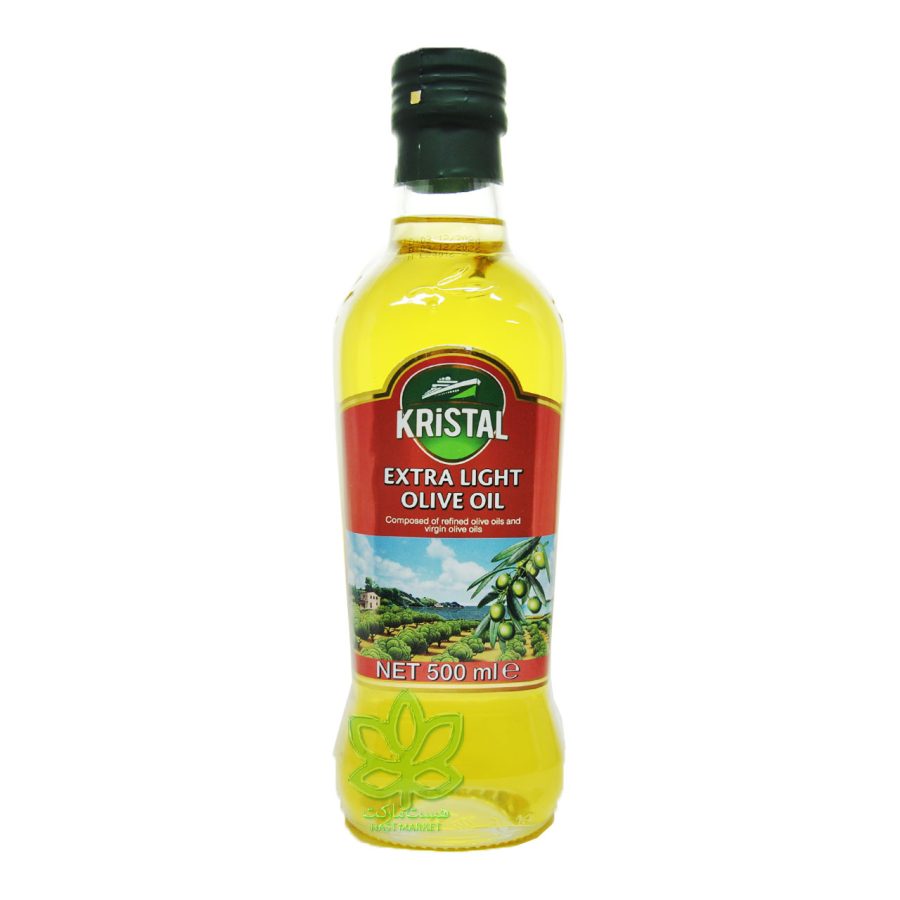 روغن زیتون کریستال بدون بو اکسترا لایت 500 میل - kristal
