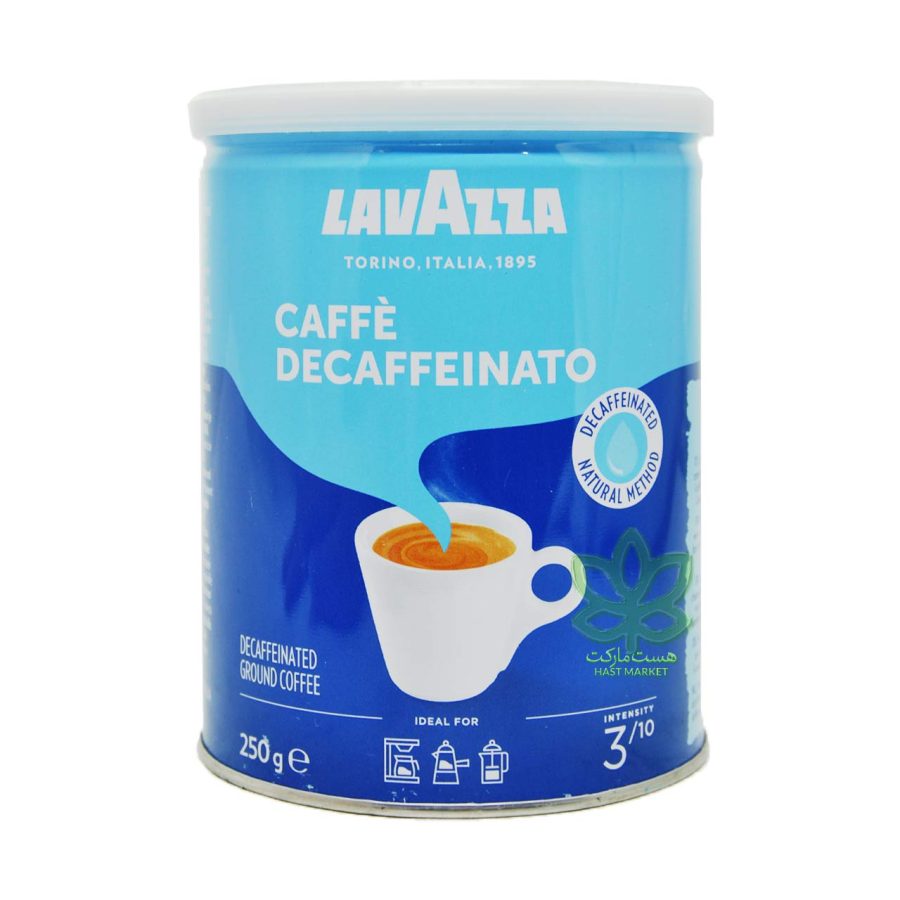 پودر قهوه بدون کافئین لاواتزا قوطی 250 گرم - lavazza