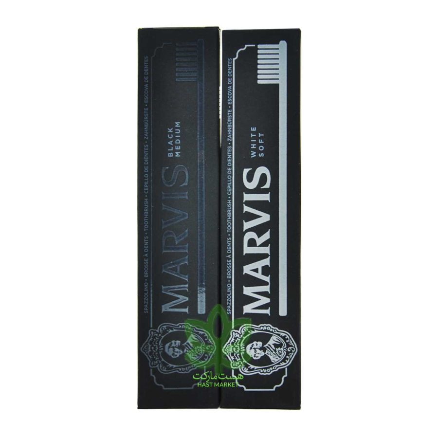 مسواک مارویس اصل مشکی با برس مدیوم - marvis - Image 2