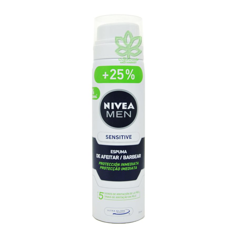 فوم اصلاح نیوا پوست حساس 250 میل - nivea