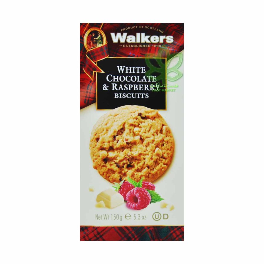 بیسکوییت واکرز با رزبری و شکلات سفید 150 گرم - walkers