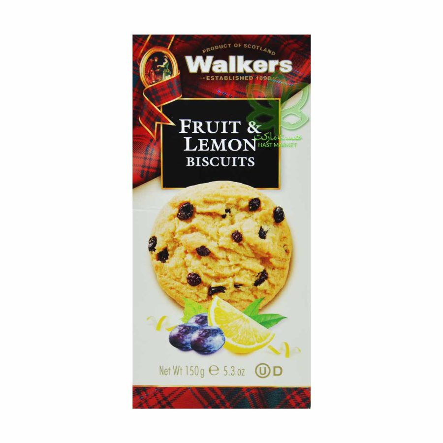بیسکوییت واکرز با لیمو و بلوبری 150 گرم - walkers