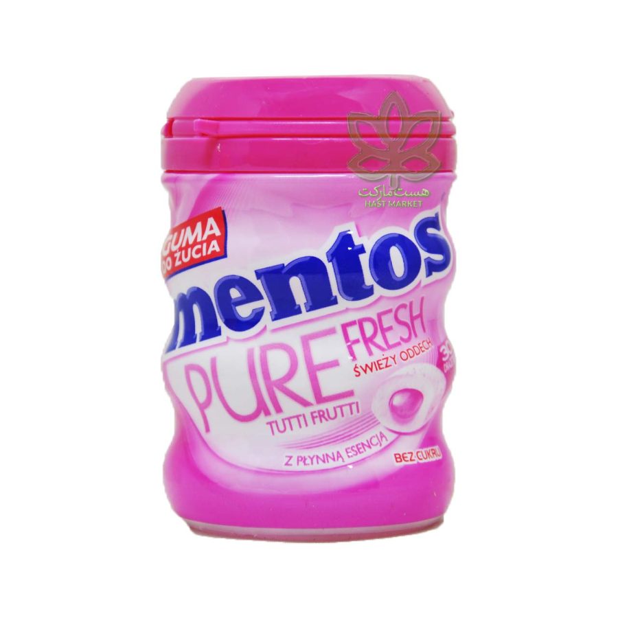 آدامس بادکنکی بدون شکر مغزدار 50 عدد منتوس - mentos