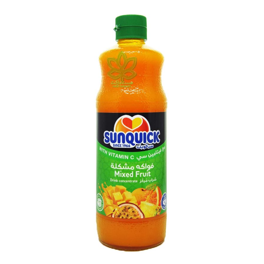 شربت سان کوییک میکس میوه ای با ویتامین سی 840 میل - sunquick