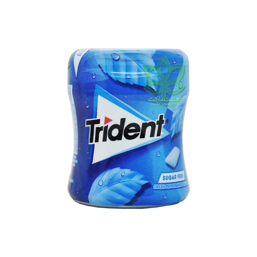 آدامس نعنا فلفلی ( بدون شکر ) 60 عدد تریدنت - trident
