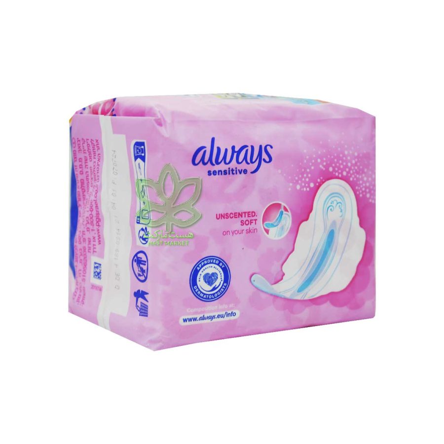 نوار بهداشتی آلویز پوست حساس 12 عدد اولترا - always - Image 2