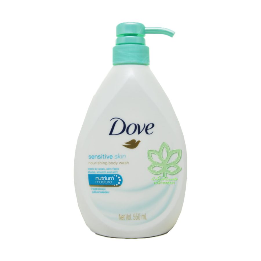 شامپو بدن داو مغذی پوست حساس 550 میل - dove