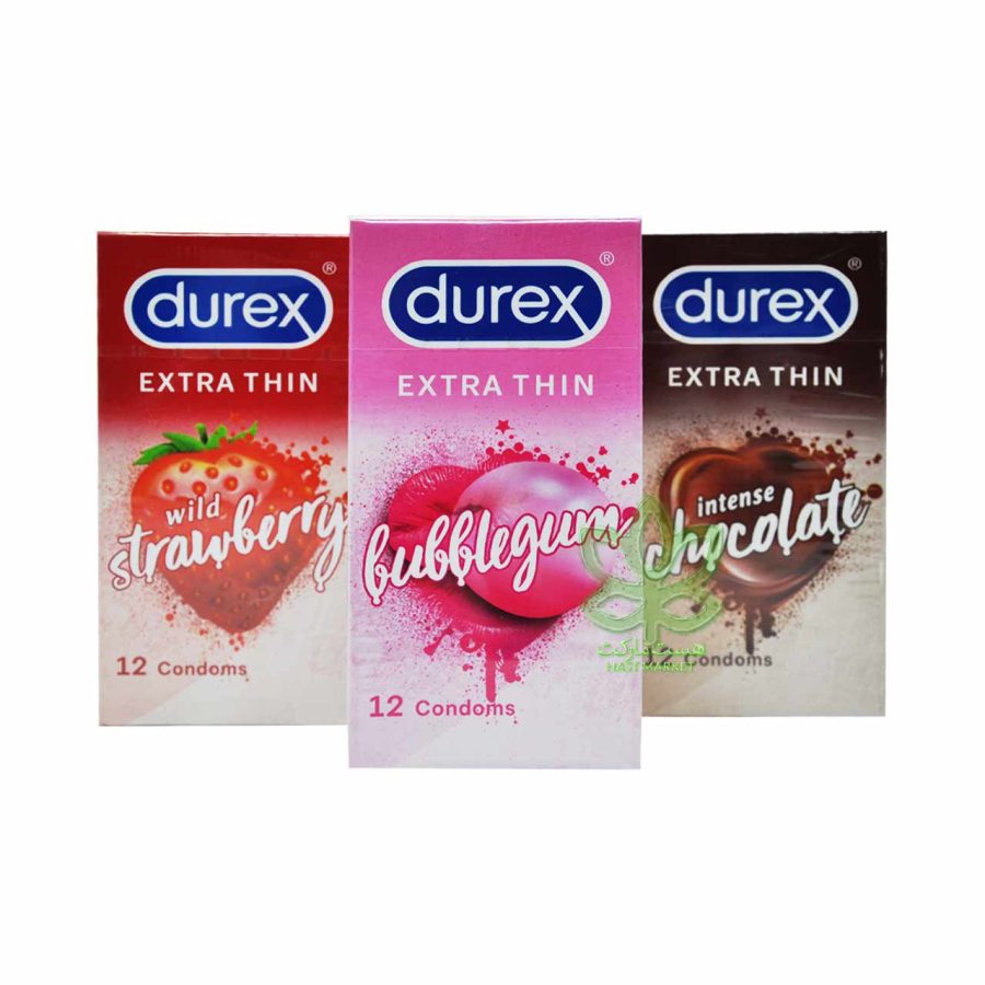 کاندوم دیورکس خیلی نازک توت فرنگی 12 عدد اکسترا تین - durex - Image 2