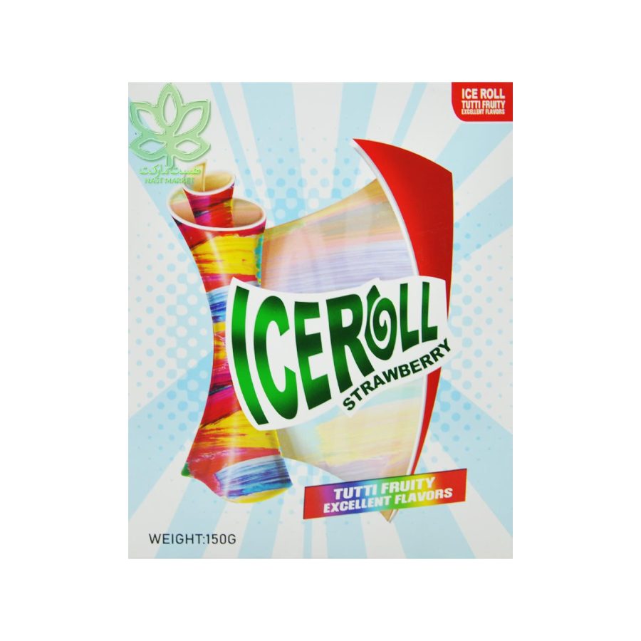 لواشک ایس رول توت فرنگی 10 عدد - iceroll