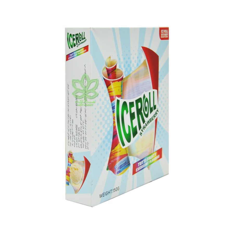 لواشک ایس رول توت فرنگی 10 عدد - iceroll - Image 2