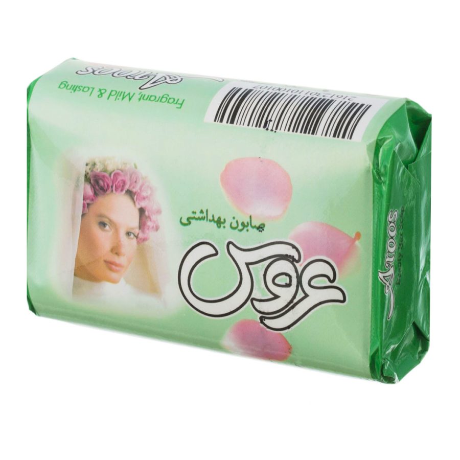 صابون آرایشی بهداشتی سبز 75 گرمی عروس