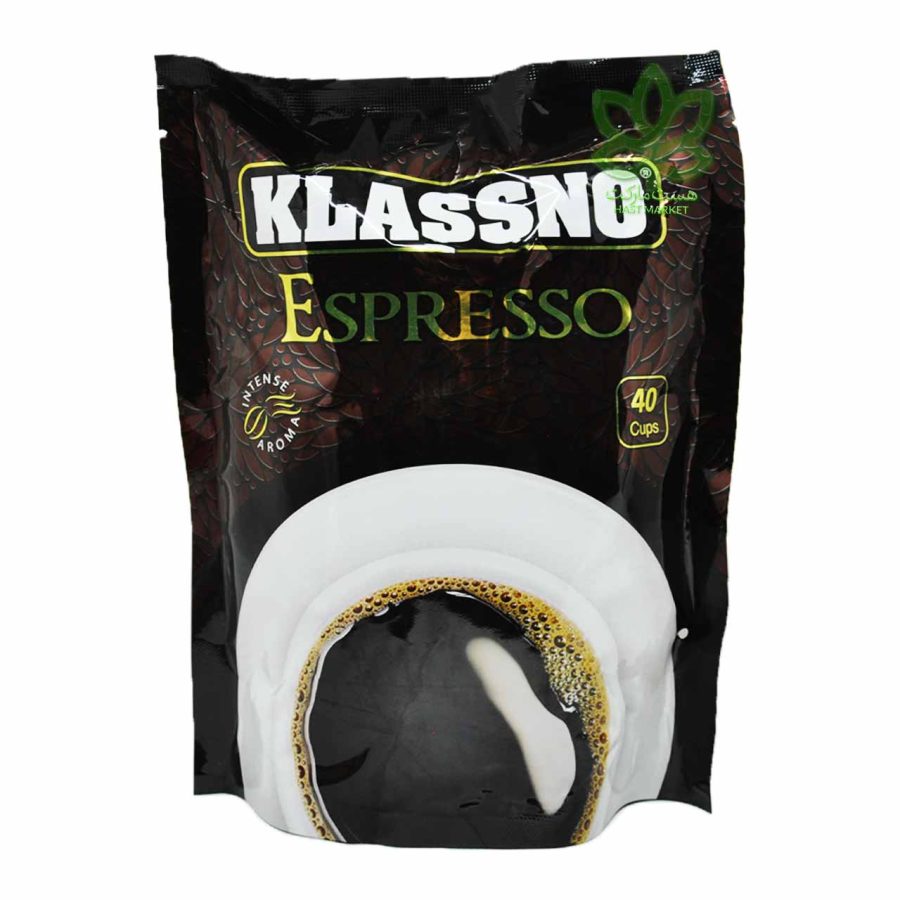 قهوه فوری اسپرسو کلاسنو بدون شکر 40 عدد - klassno