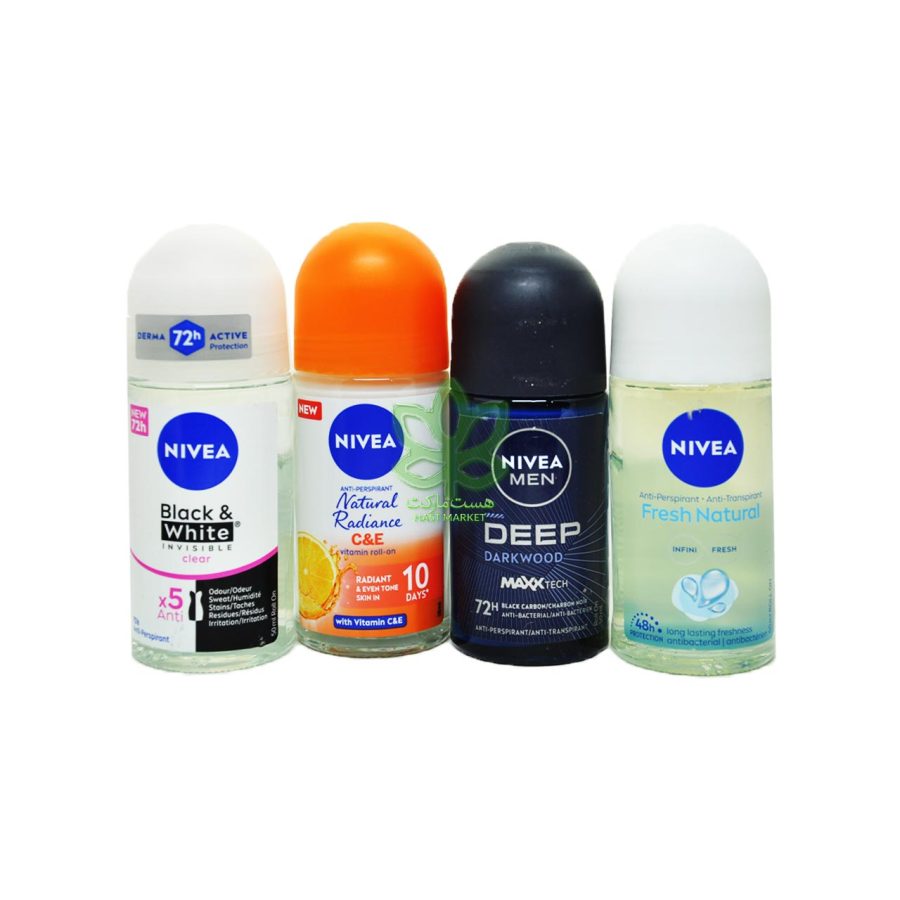 مام رول ضد تعریق نیوا نامرئی ضد لک بلک اند وایت 50 میل - nivea - Image 2